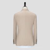 Costume deux-pièces homme croisé à revers crantés pointe