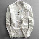 Chemise à Col Officier Boutonnée