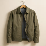 Blouson Homme Zippé à Col Montant