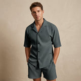 Ensemble Chemise et Short Homme à Manches Courtes