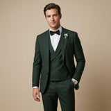 Costume Homme Trois Pièces avec Nœud Papillon