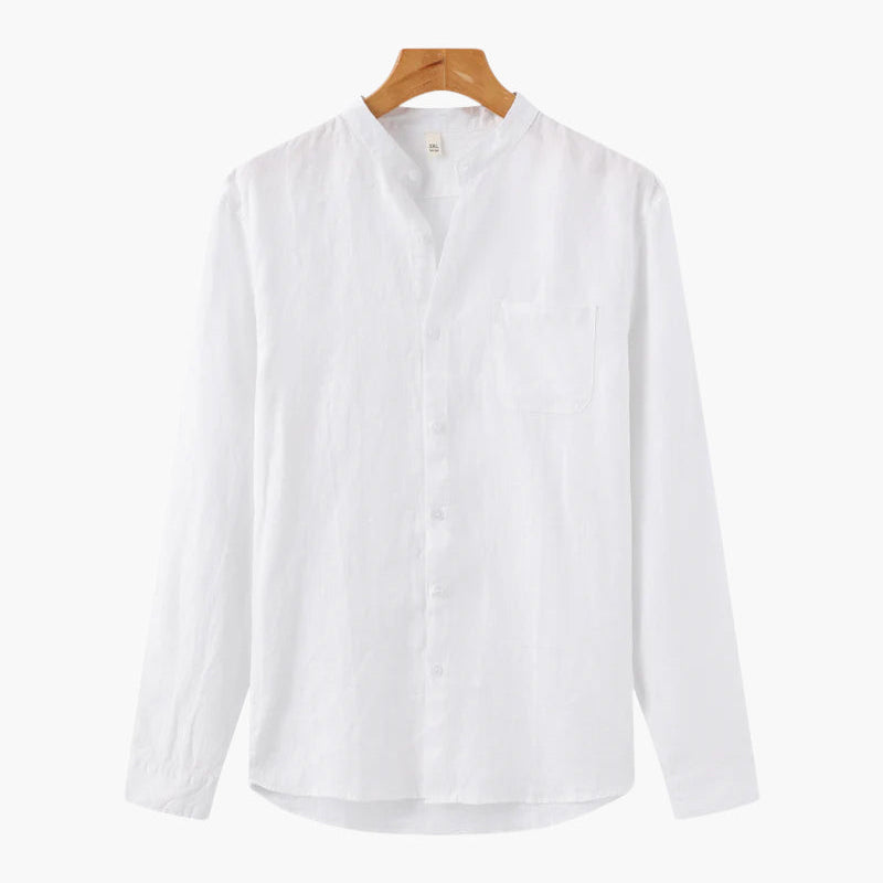 Chemise Texturée à Poche Poitrine