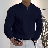 Chemise Homme Col Mao à Manches Longues
