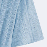 Chemise Ajourée à Col Revers
