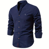 Chemise Ajustée à Col Officier