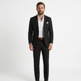 Costume casual en lin coupe slim pour homme