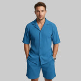 Ensemble Chemise et Short Homme en Lin