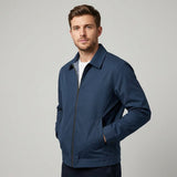 Blouson Homme Zippé à Col Montant