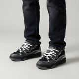 Baskets chunky homme à semelle plateforme crantée