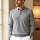 Polo Tricoté à Demi-Zip