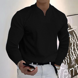 Chemise Homme Col Mao à Manches Longues