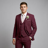 Costume trois-pièces homme coupe slim en laine mélangée