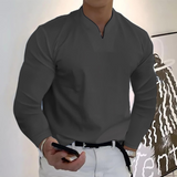 Chemise Homme Col Mao à Manches Longues