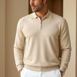 Polo Tricoté à Demi-Zip