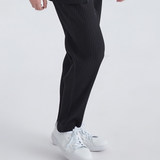 Pantalon Plissé Texturé Coupe Droite