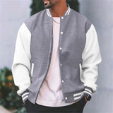 Veste Teddy Homme Boutonnée Contrastée