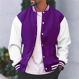 Veste Teddy Homme Boutonnée Contrastée