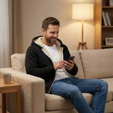 Veste Homme à Capuche Doublée Zippée