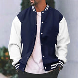 Veste Teddy Homme Boutonnée Contrastée