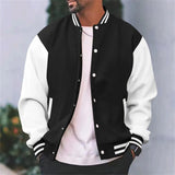 Veste Teddy Homme Boutonnée Contrastée