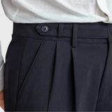 Pantalon Habillé à Pinces Coupe Élancée