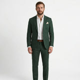 Costume casual en lin coupe slim pour homme