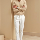 Polo Tricoté à Demi-Zip