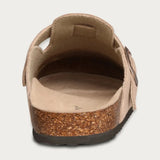 Mules Homme en Suédine avec Boucles