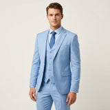 Costume trois-pièces homme coupe slim en laine mélangée