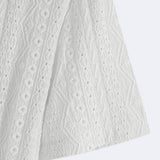 Chemise Ajourée à Col Revers