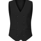 Costume trois pièces homme coupe slim avec gilet croisé