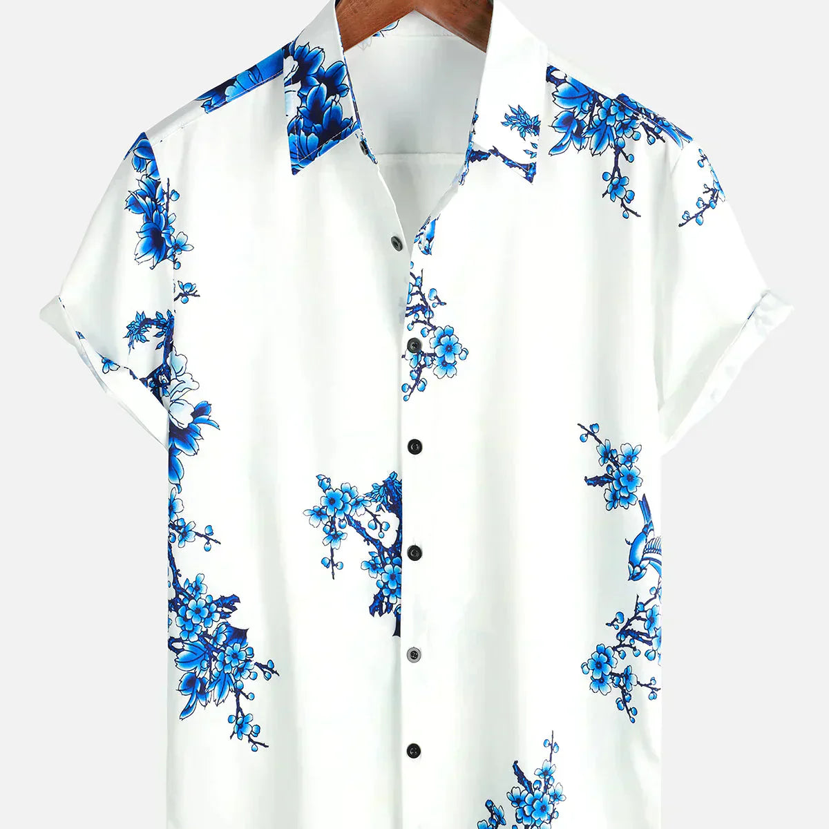 Chemise Florale à Manches Courtes