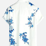Chemise Florale à Manches Courtes