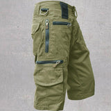 Short Cargo Multipoches à Fermetures Zippées