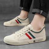 Baskets homme minimalistes à rayures rétro