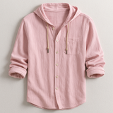 Chemise Homme à Capuche Boutonnée