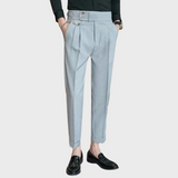 Pantalon Habillé à Double Boutonnage Latéral