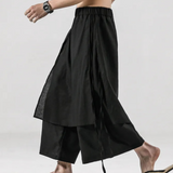 Pantalon Oversize Asymétrique à Superposition