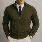 Gilet Homme en Maille Zippé