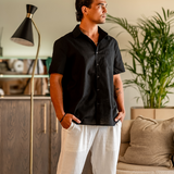 Chemise Texturée à Poche Poitrine