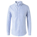 Chemise Rayée à Col Boutonné