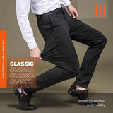 Pantalon Classique Ajusté à Coupe Élancée