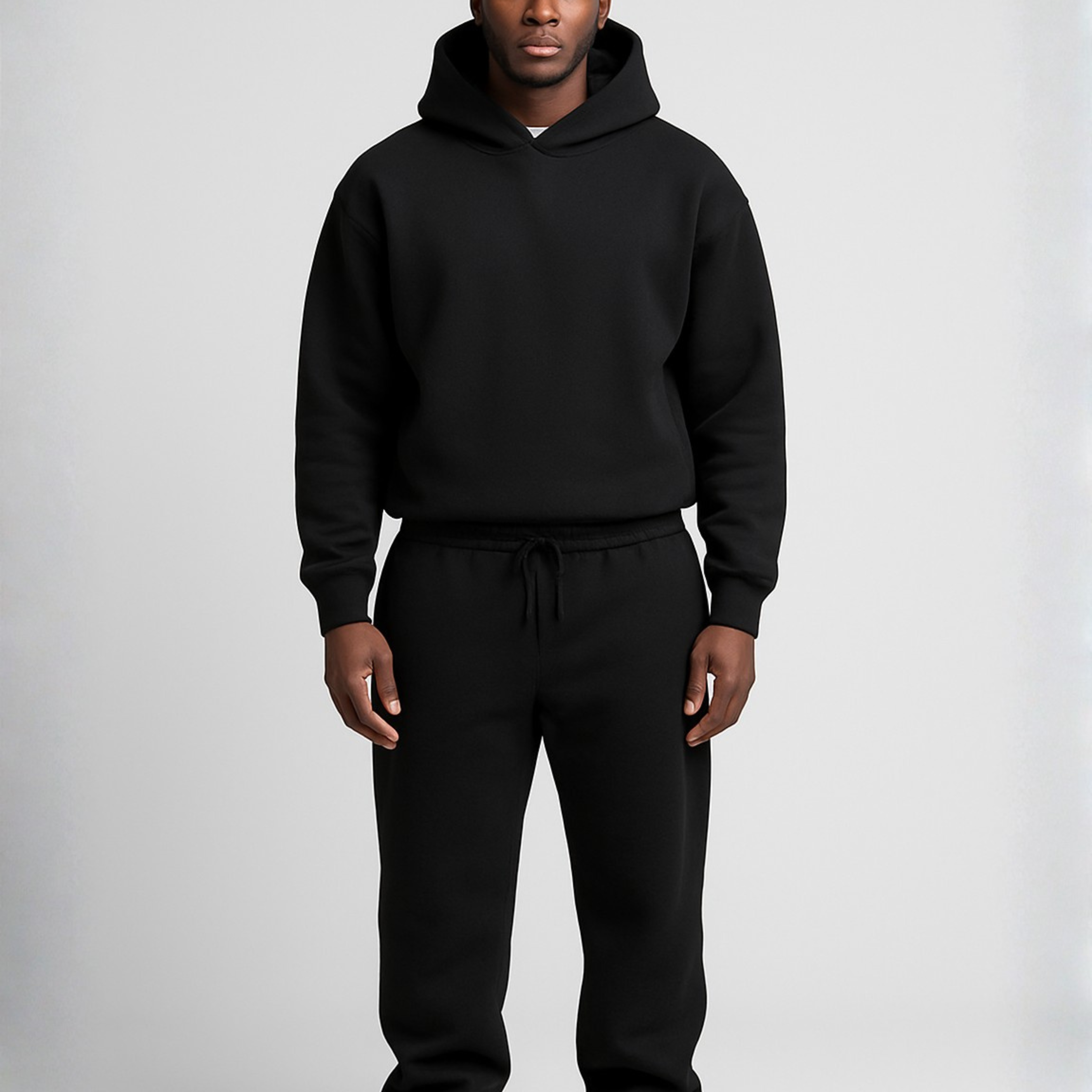 Ensemble homme sweat à capuche oversize et jogging fuselé