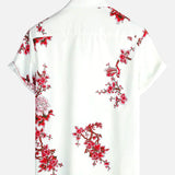Chemise Florale à Manches Courtes