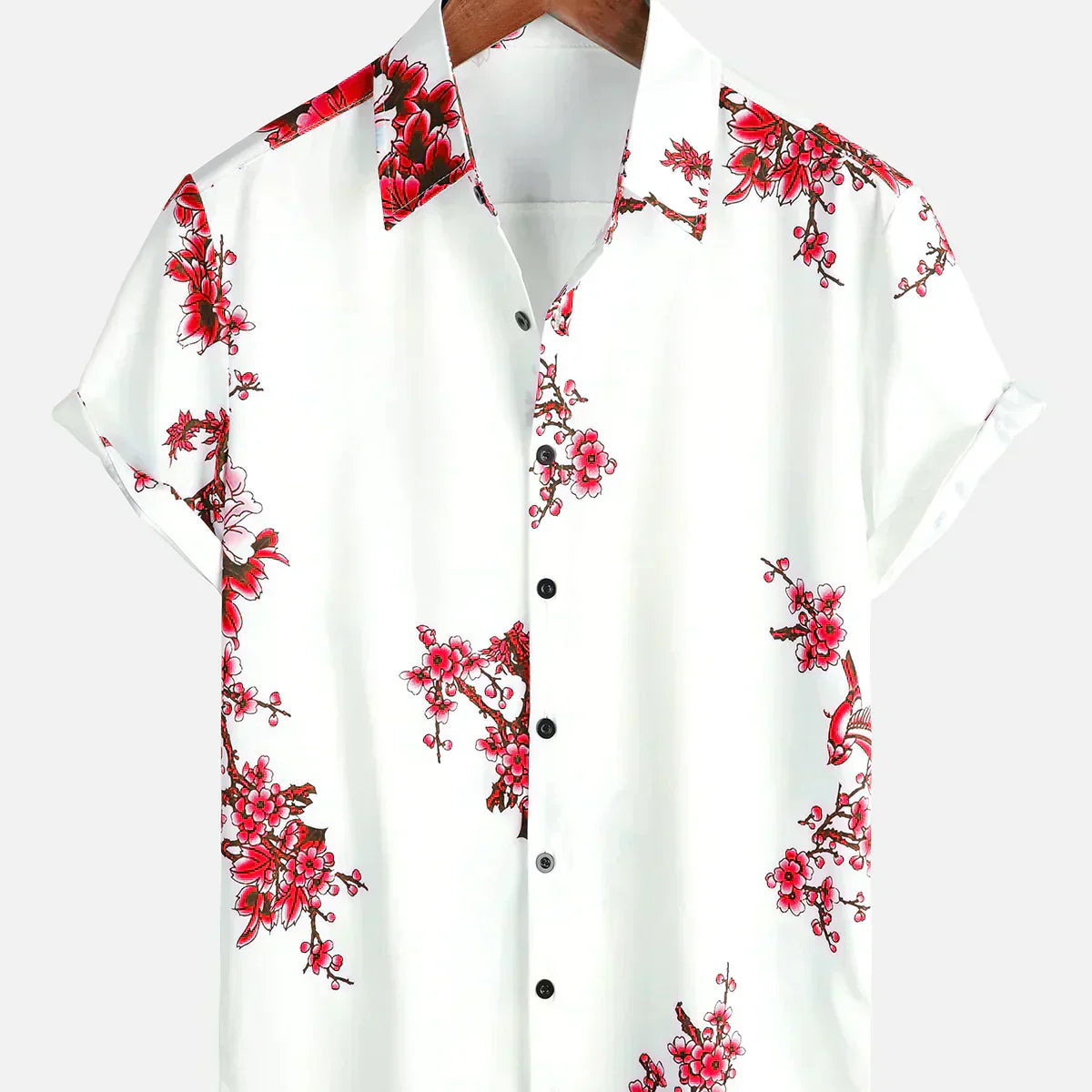 Chemise Florale à Manches Courtes