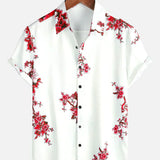 Chemise Florale à Manches Courtes