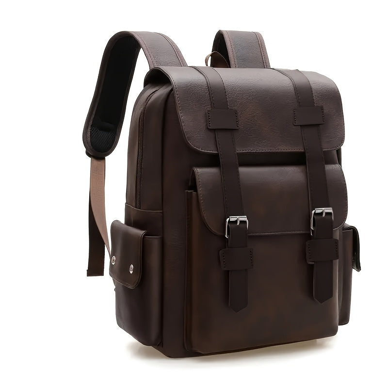 Sac à dos homme en PU grande capacité multipoches