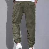 Pantalon Cargo Ample à Taille Élastique