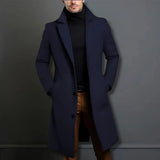Manteau Homme Long à Revers Classiques