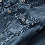 Veste Homme en Denim Boutonnée